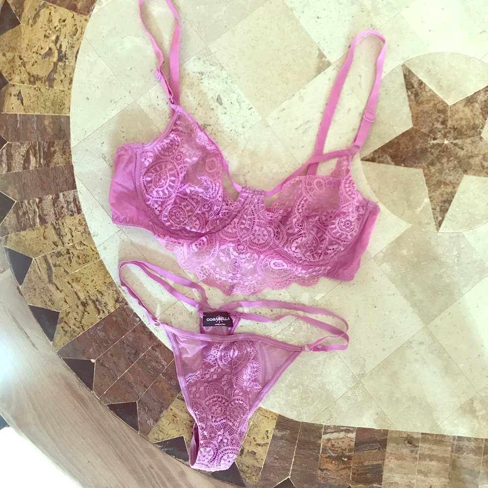 Pink Lacy Lingerie